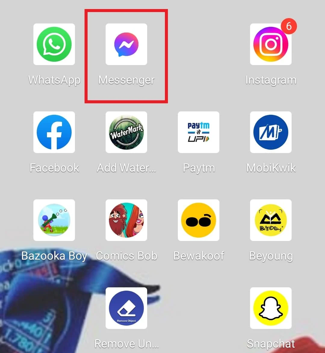 Iniciar o aplicativo Messenger