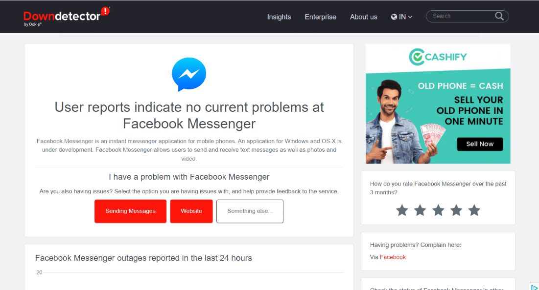 檢查信使服務器狀態。修復 Facebook Messenger 媒體加載錯誤的十大方法