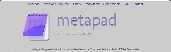 Метапад. Лучшее программное обеспечение для кодирования для ПК