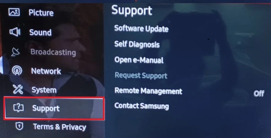 Suport Setări Samsung Smart TV