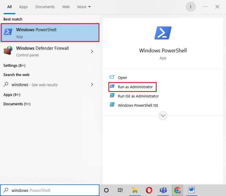 Abra Windows PowerShell como administrador. Reparar la pantalla de bloqueo de Windows Spotlight no funciona