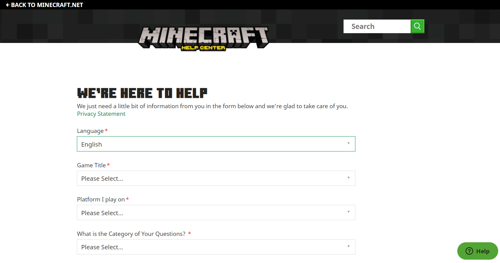 Page de support d'aide de Minecraft. 11 façons de corriger le code d'erreur Minecraft Deep Ocean