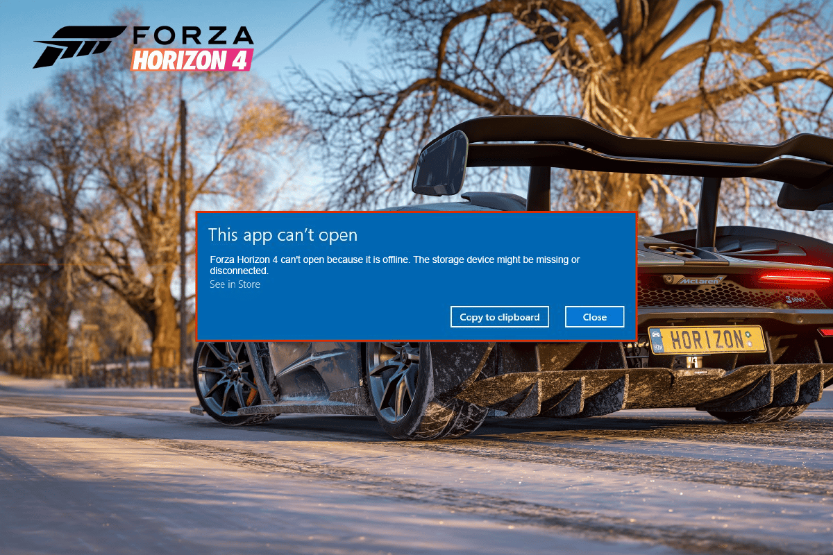 修復 Forza Horizo​​n 4 此 App 無法打開錯誤