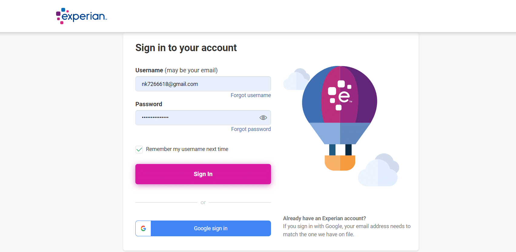 Connectez-vous en saisissant votre adresse e-mail et votre mot de passe | supprimer un compte experian