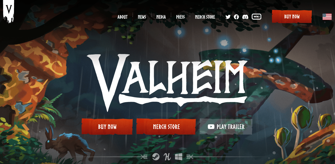 Site officiel de Valheim