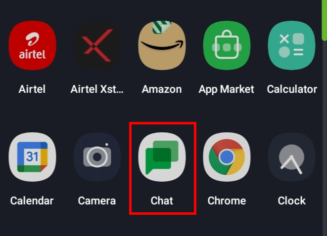 เปิดแอป Google Chat บนอุปกรณ์ของคุณ