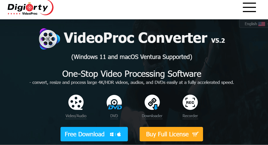 ตัวแปลง VideoProc