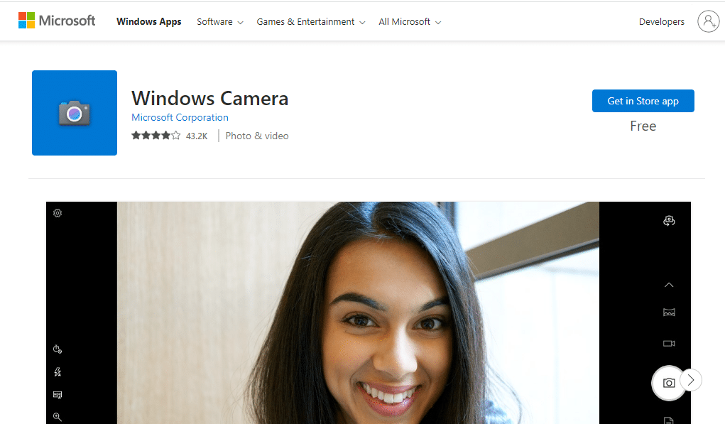 Fotocamera di Windows. 39 miglior software per webcam per Windows 10