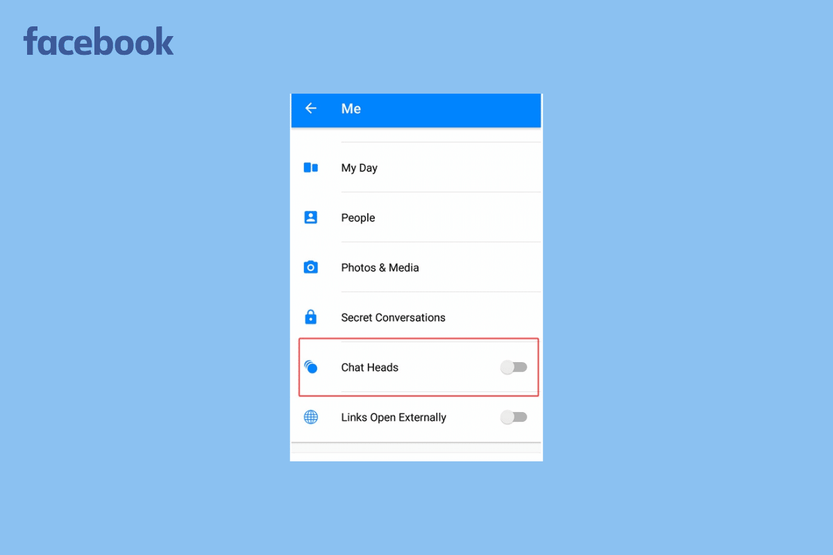Messenger에서 채팅 헤드를 켜고 끄는 방법