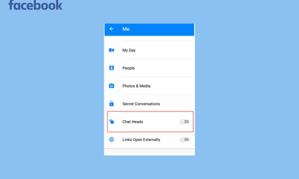Messenger에서 채팅 헤드를 켜고 끄는 방법