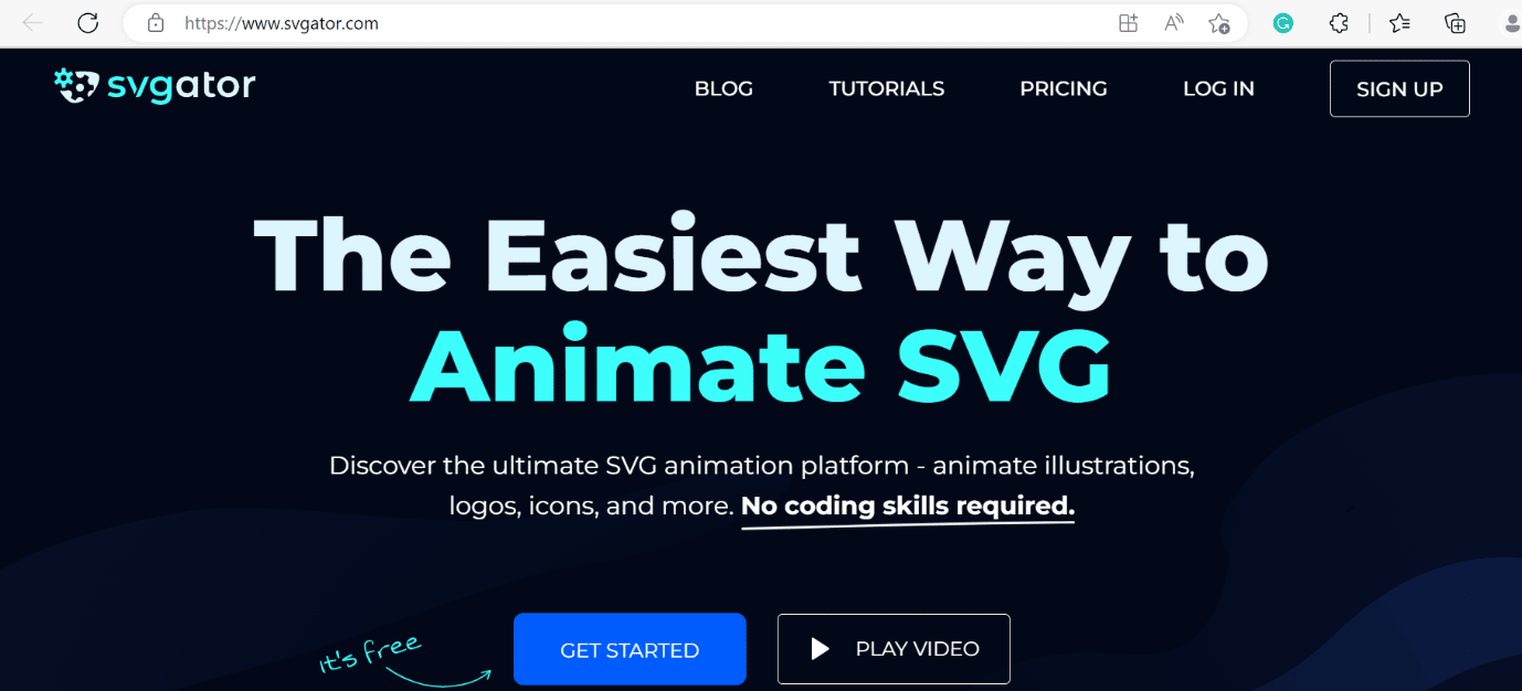 página web de svgator | el mejor software alternativo gratuito de gráficos vectoriales adobe illustrator