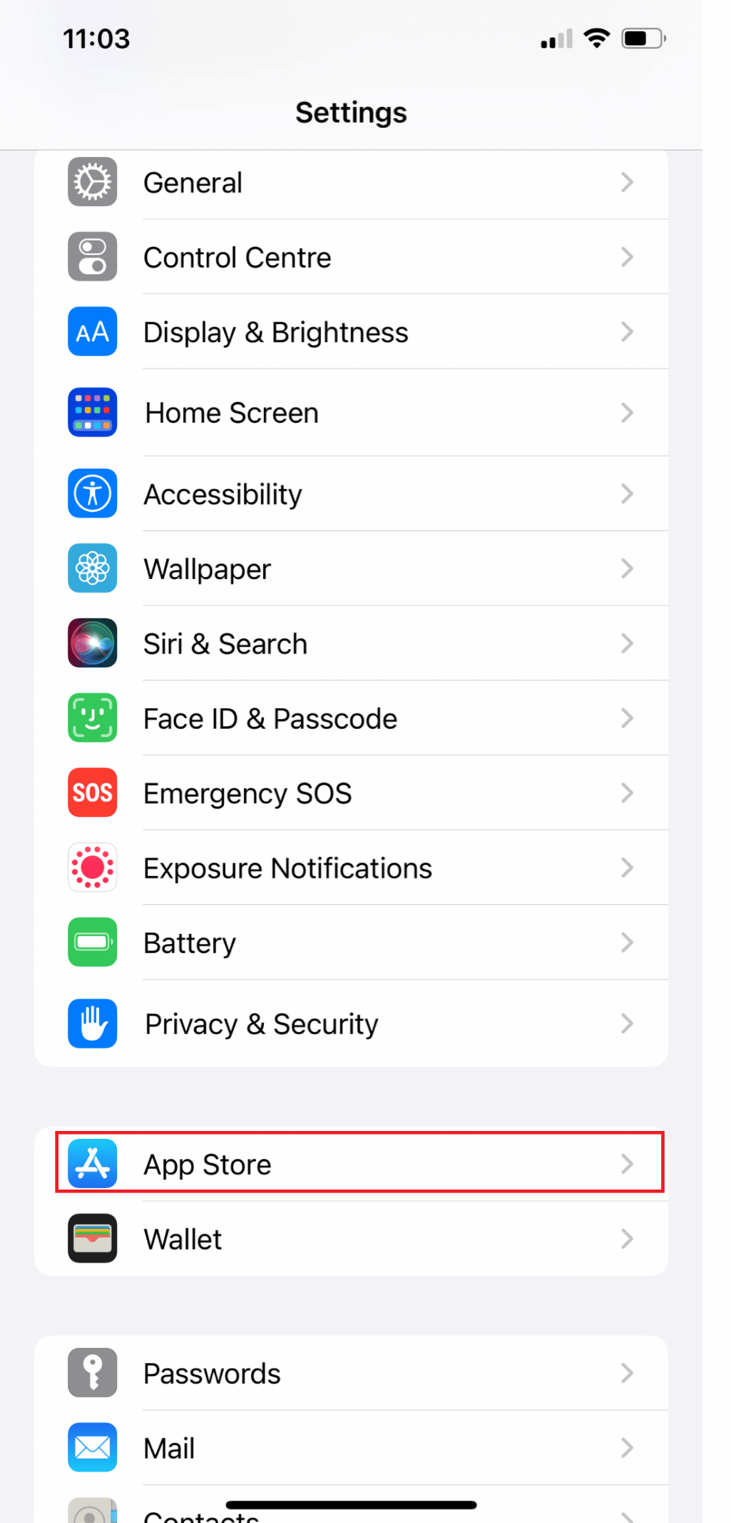 Selecione App Store | Como faço para corrigir a Internet lenta no meu iPhone