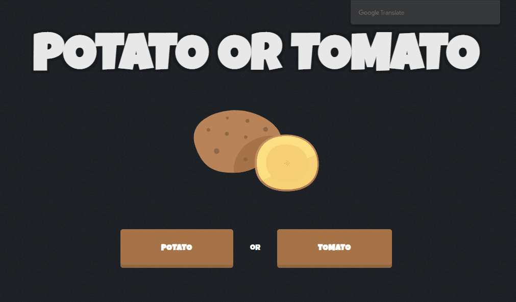 بطاطس أو طماطم