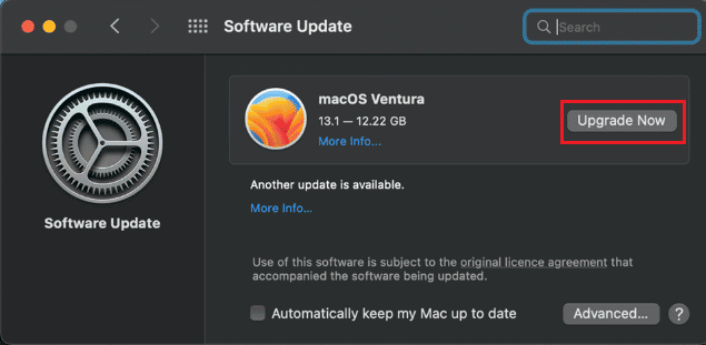macOS - Actualizar ahora o Actualizar ahora