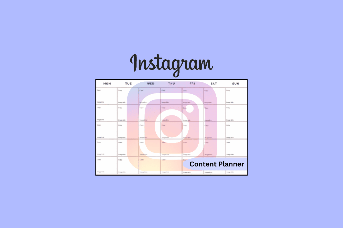 Planificateur de contenu Instagram