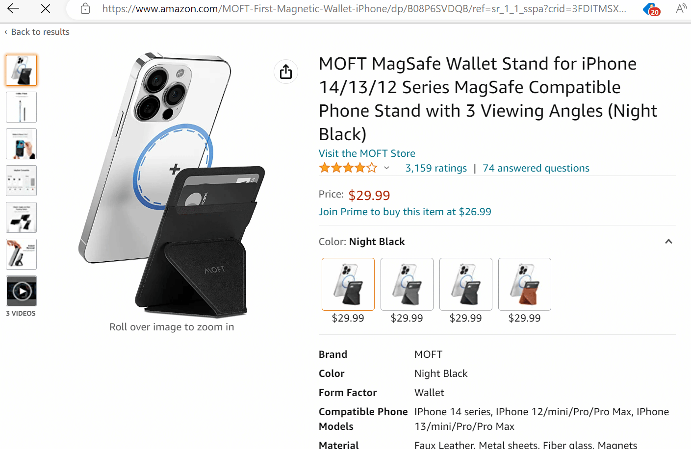 MOFT MagSafe 钱包支架