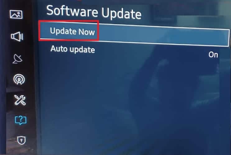 Actualizați acum Actualizare software Samsung TV