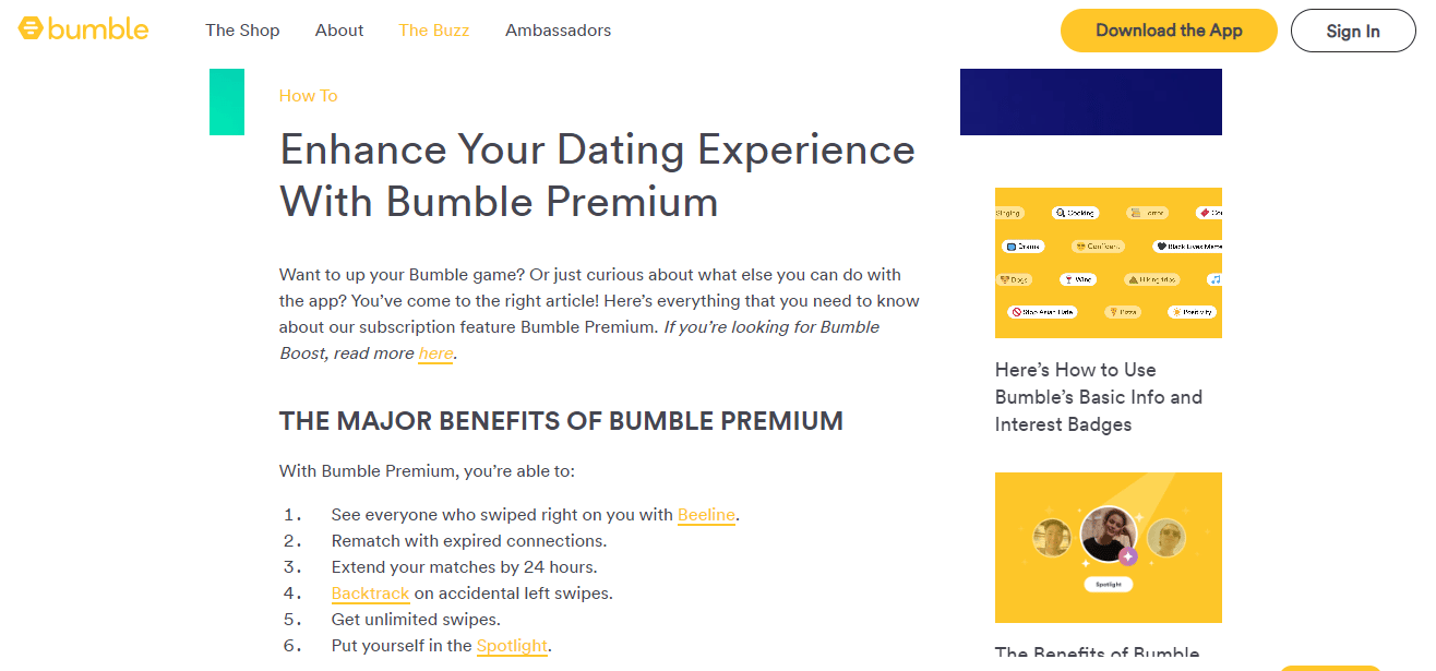 Bumble Premium