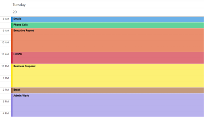 Blocarea timpului în calendarul Outlook