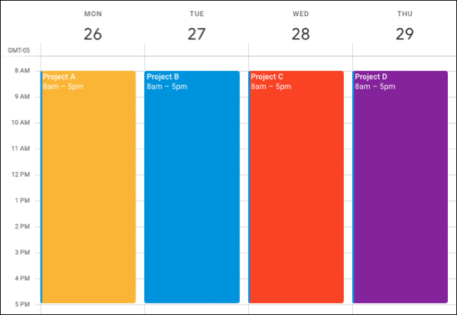 Tematización del día en Google Calendar