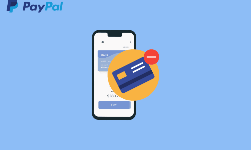 Как удалить карту из PayPal