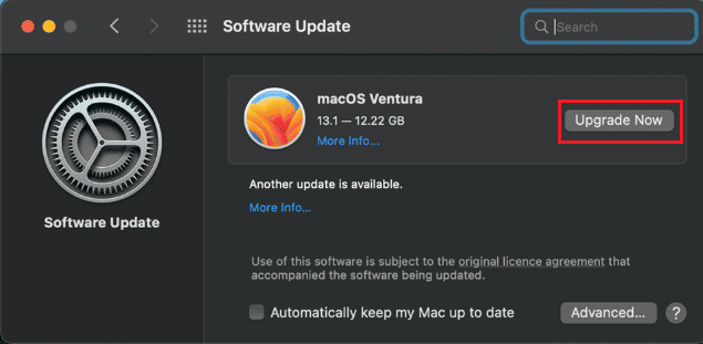 macOS - Perbarui Sekarang atau Tingkatkan Sekarang