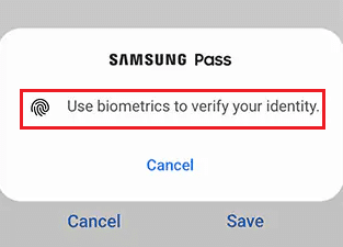 use sua biometria salva para verificar sua identidade e faça login automaticamente em sua conta