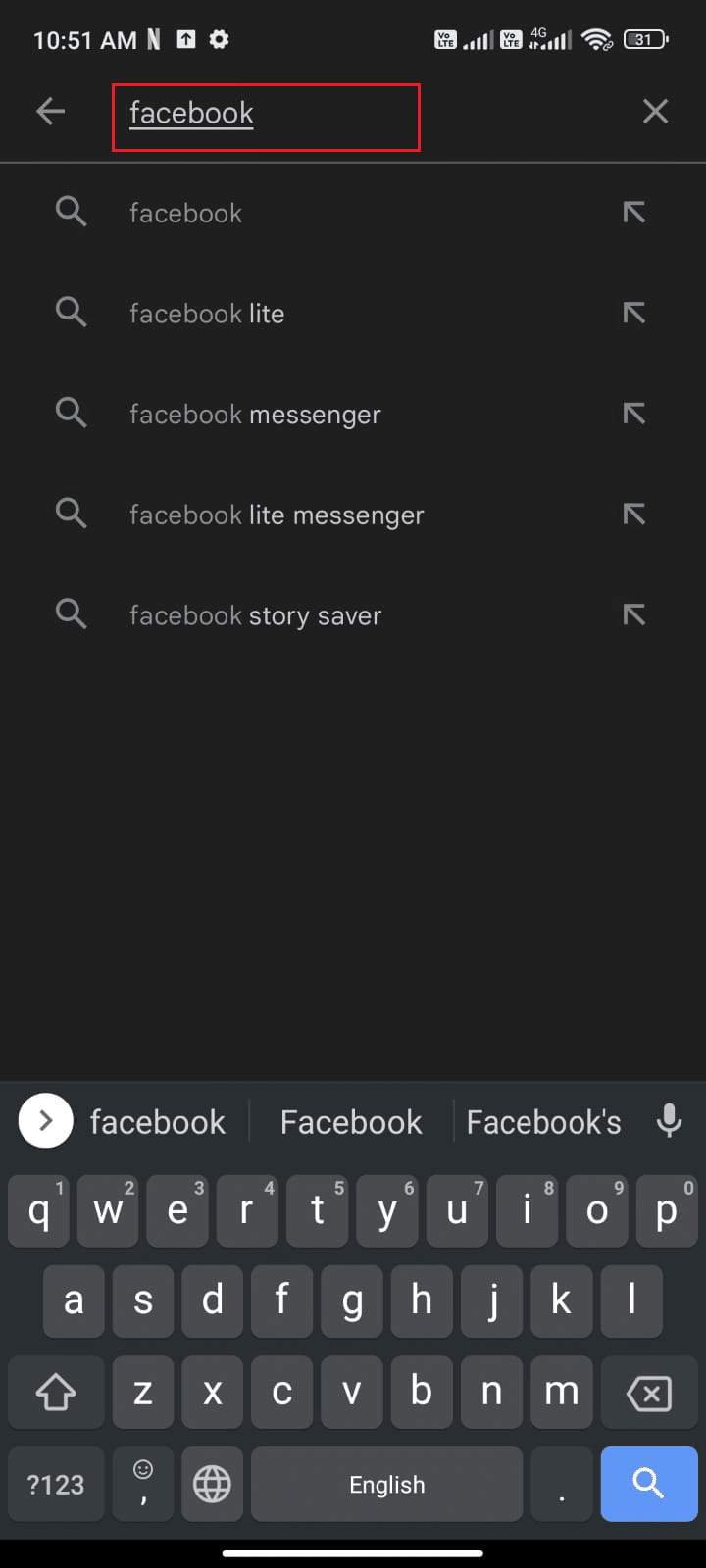 Buka Play Store dan cari Facebook. 10 Cara Mengatasi Error Performing Query di Facebook