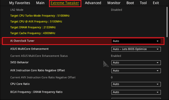 Extreme Tweaker - Ai Overclock Tuner