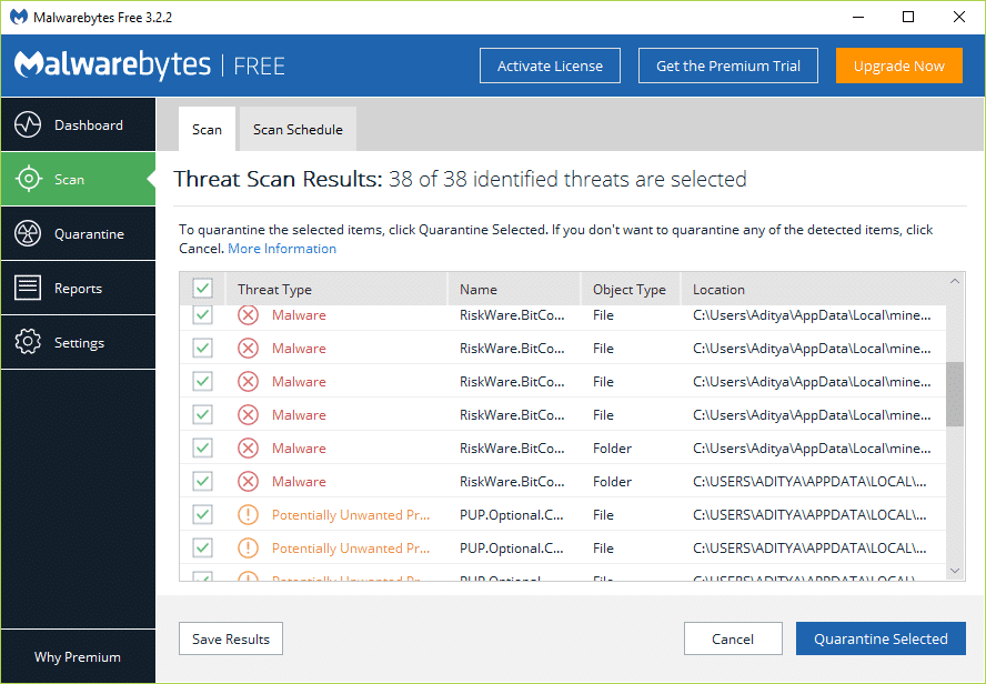 malwarebytes. cara mendinginkan laptop saat bermain game