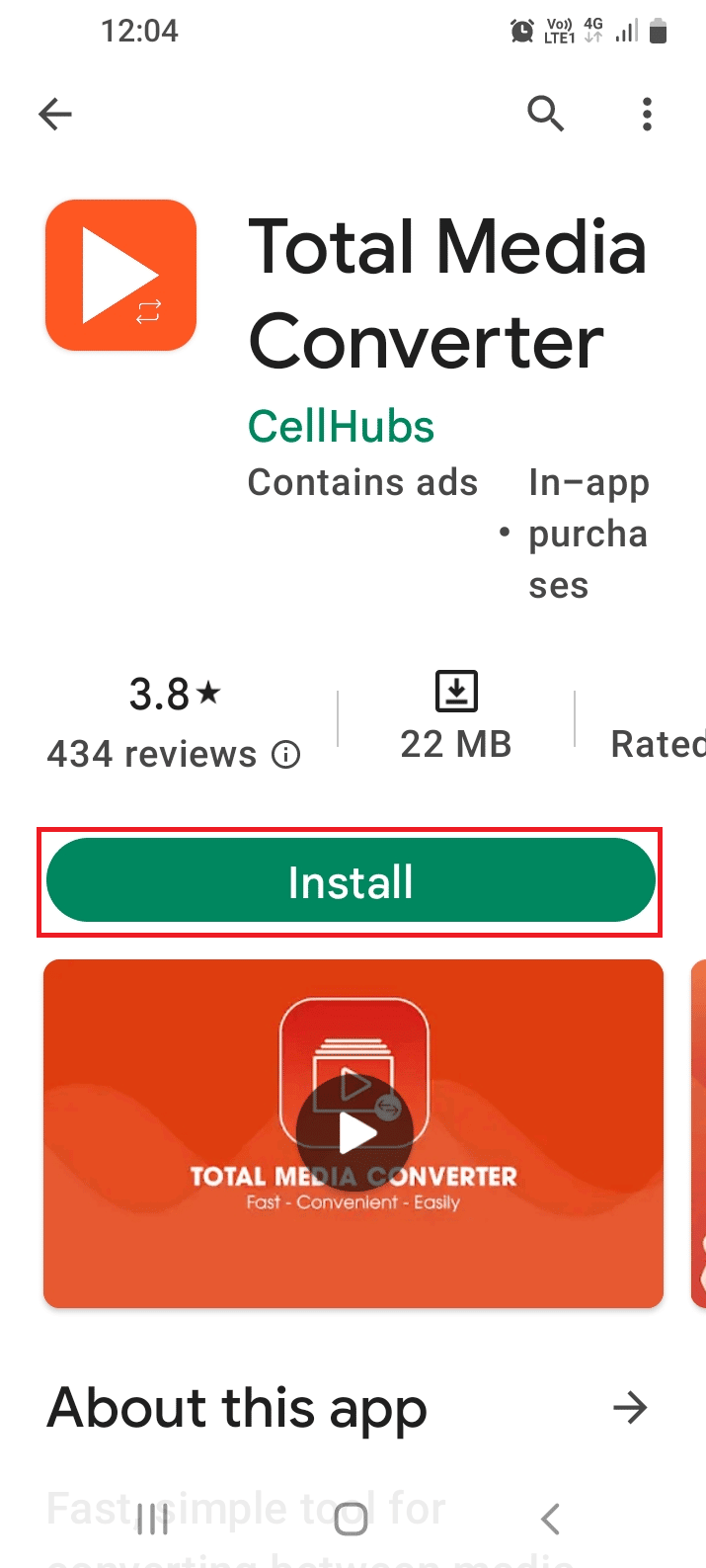 قم بتثبيت تطبيق Total Media Converter. كيفية تحويل HEIC إلى JPG على Android