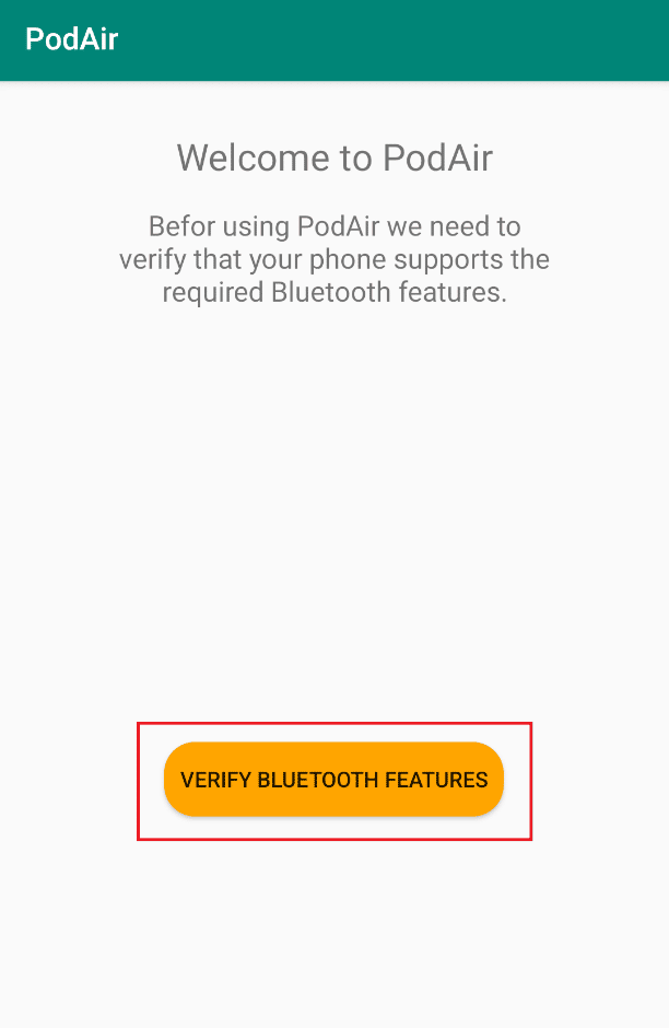 Bluetooth Özelliklerini Doğrula üzerine dokunun