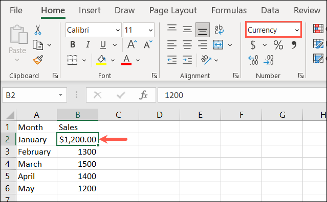 Formato de moneda en Excel