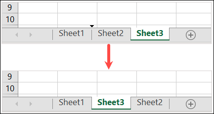 Feuilles réorganisées dans Excel