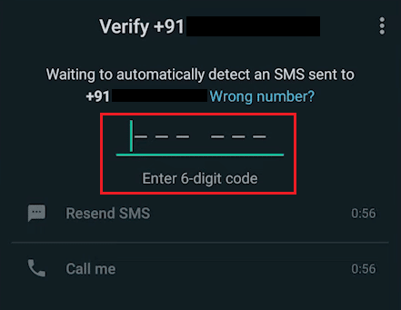 aldığınız 6 haneli kodu girerek yeni telefon numaranızı doğrulayın