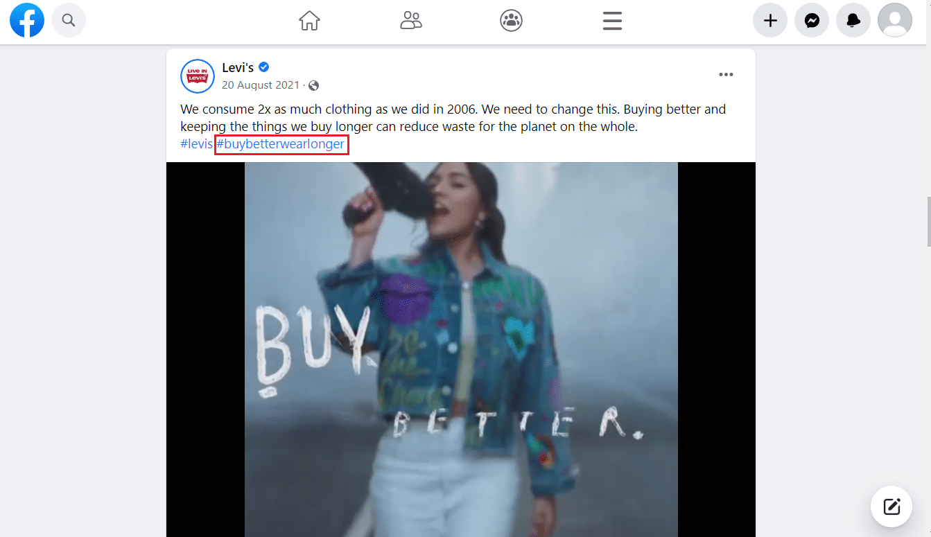 #BuyBetterWearLonger 李維斯品牌