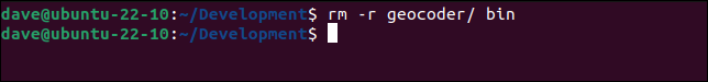 실수로 geocoder 및 bin 디렉토리 삭제