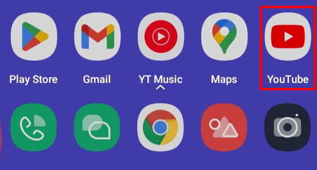 เปิดแอป YouTube บนอุปกรณ์มือถือของคุณ