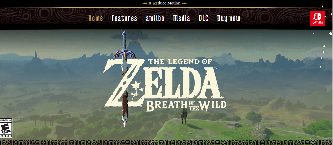 Site oficial da lenda de Zelda. significado de MMORPG