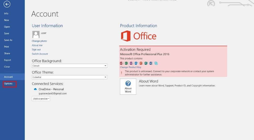 حدد خيارات من القائمة. إصلاح خطأ Office 365 70003: قامت مؤسستك بحذف هذا الجهاز