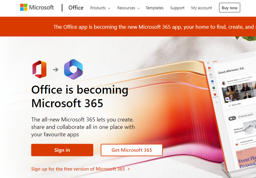 Usa Office 365 in linea