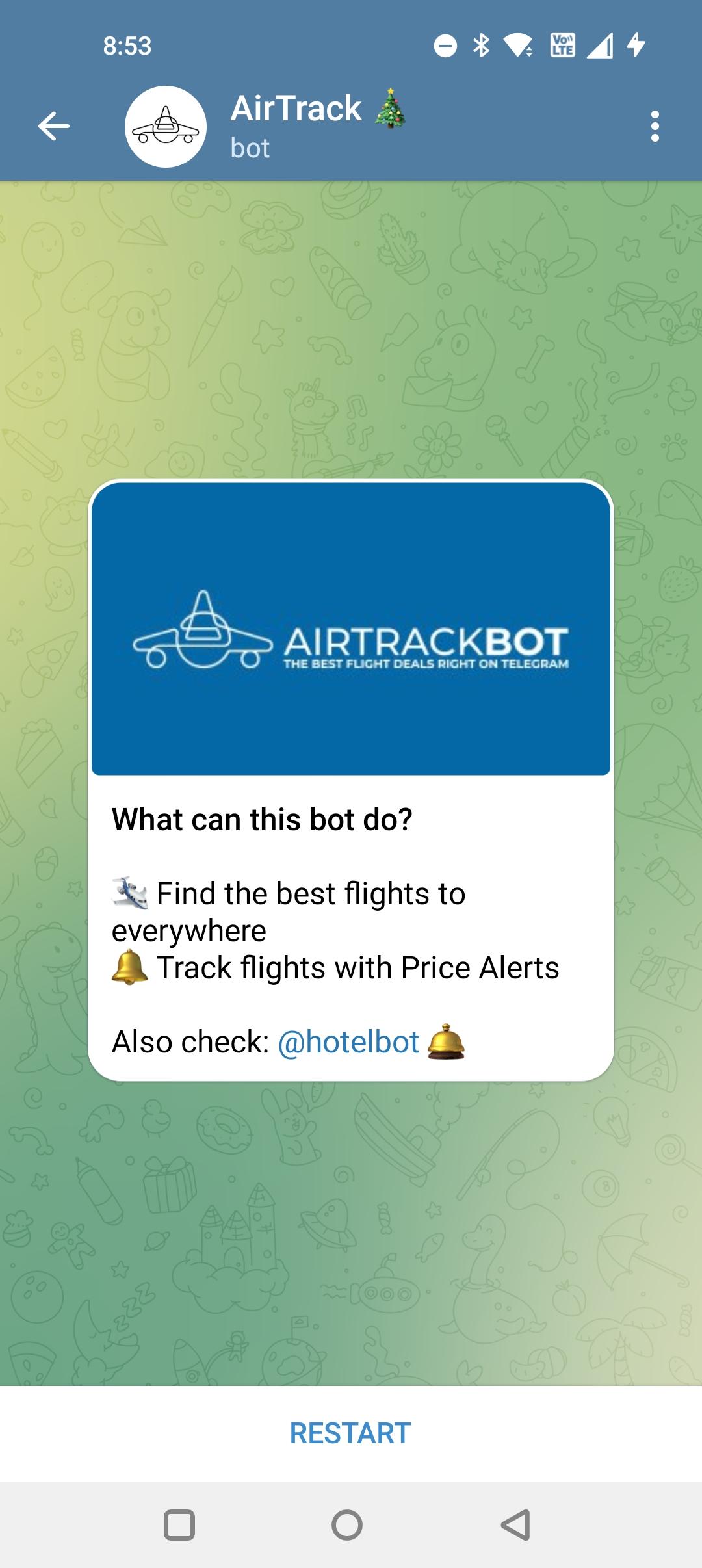 pista de aire | bots de telegramas útiles