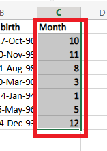 首先，选择要排序的单元格。 |如何在 Microsoft Excel 中按日期排序