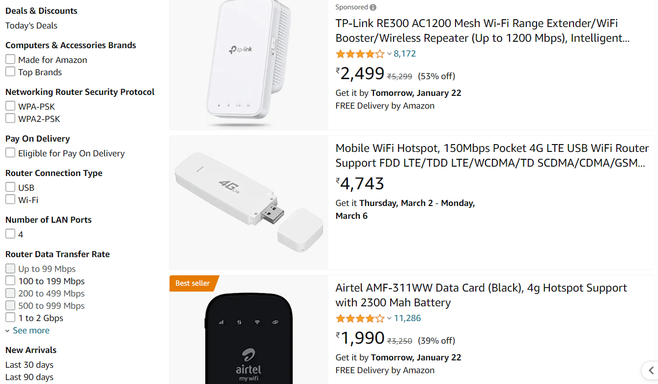 router WiFi tascabile