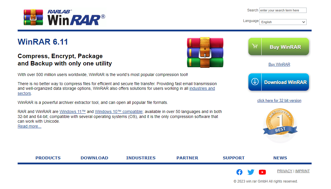 موقع WinRAR الرسمي. ما هو ملف GZ وكيف تقوم بفك ضغطه؟