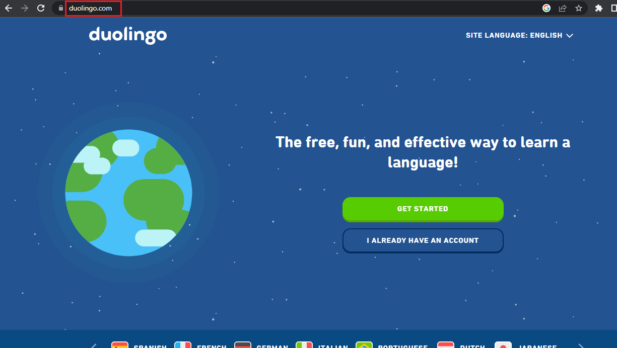 Beranda Duolingo