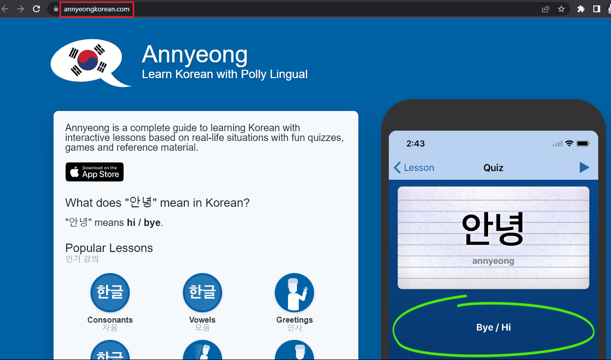 Koreańska strona główna Annyeong. 17 najlepszych darmowych aplikacji do nauki koreańskiego dla początkujących