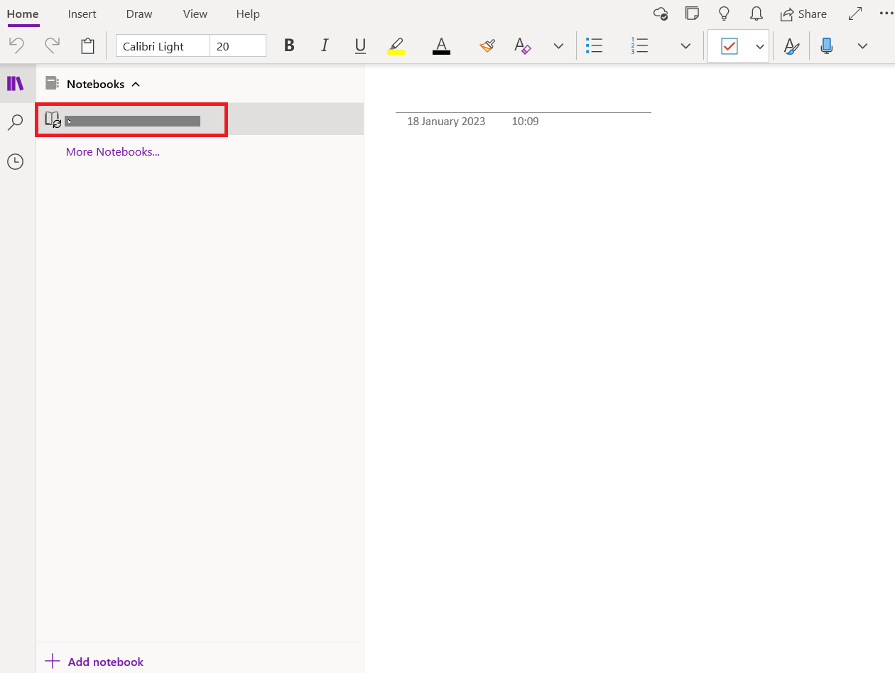 Vai alla sezione Taccuini. Come creare e utilizzare modelli in OneNote