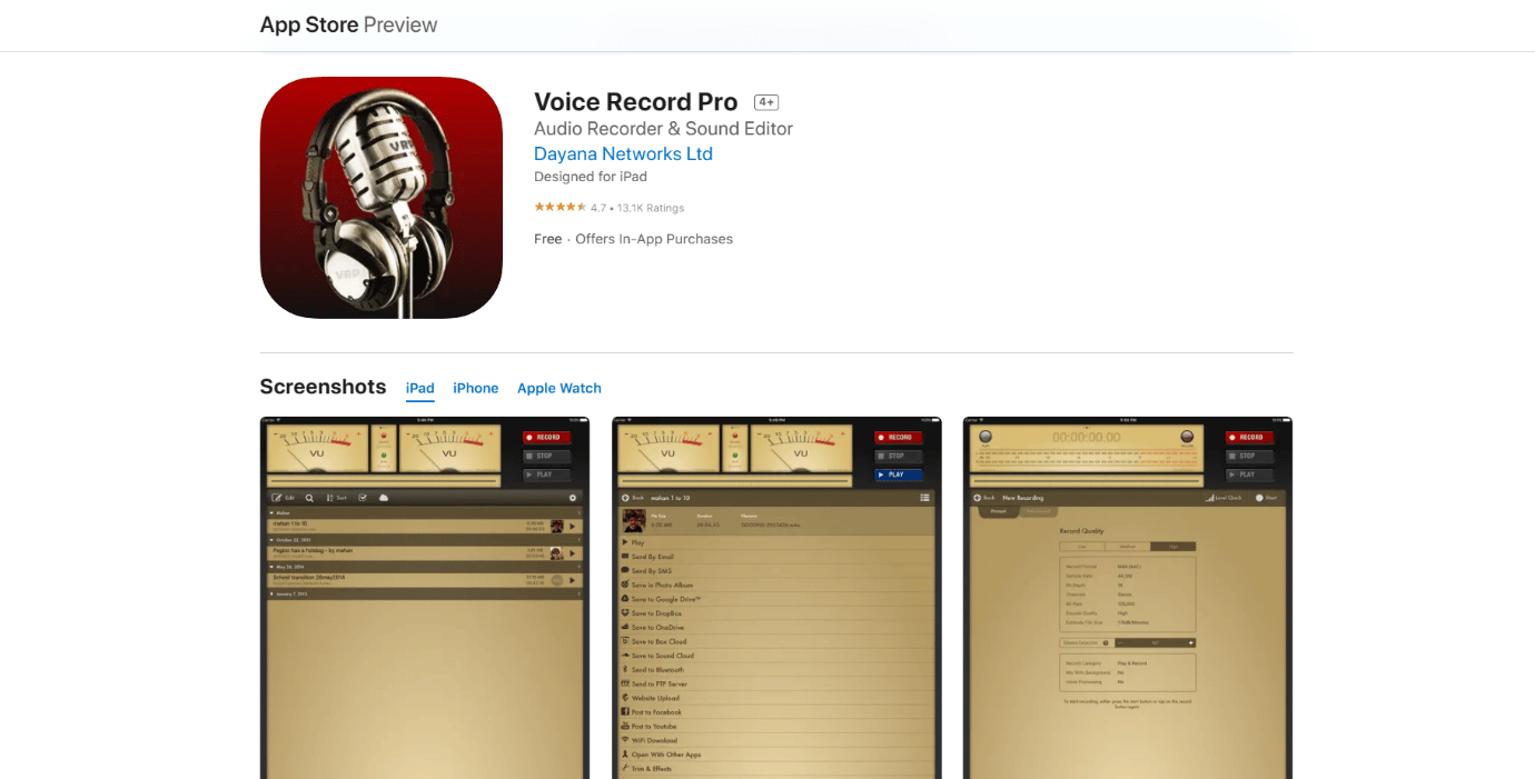 Voice Record Pro