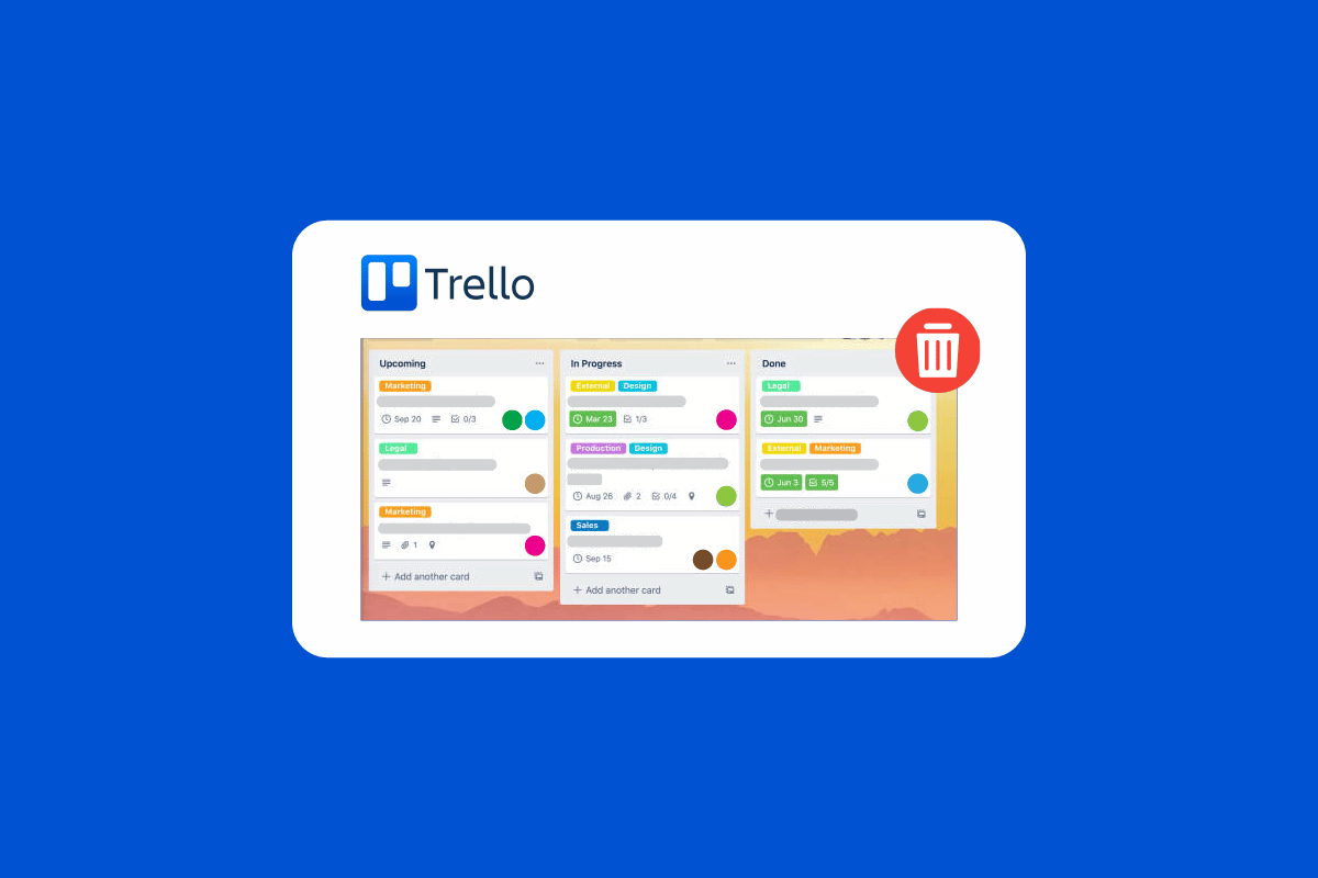 ¿Se puede eliminar el tablero de Trello?